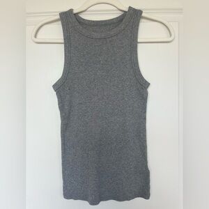 a new day Grey Ribbed Tank Top